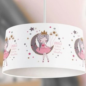 Resim Ay Kızı Beyaz Çocuk Sarkıt Avize 