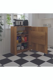 Resim Asra Trend Mutfak Fonksiyonel Kiler Dolabı Katlanır Masa 