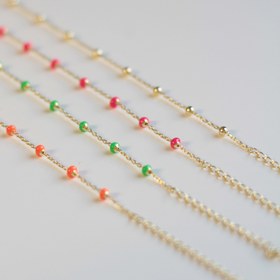 Resim MİNELİ TOPLU HALHAL - Neon Pembe 