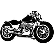Resim Genel Markalar Klasik Motosikletler Oto Motor Laptop Duvar Folyo Sticker (Tip 7) 30x18 Cm 