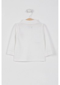 Resim U.S. Polo Assn. U.s. Polo Assn Lisanslı Classic Krem Bebek Uzun Kol Yakalı Sweatshirt Krem 