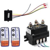 Resim 12v 250a Vinç Uzaktan Kontaktör Vinç Kontrol Solenoid Rölesi İkili Uzaktan Kumanda Kiti Araba Motosiklet Off-roa P20250110543 