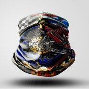 Resim Genel Markalar Retro Motorcu Bandana Maske Outdoor Boyunluk Unisex 
