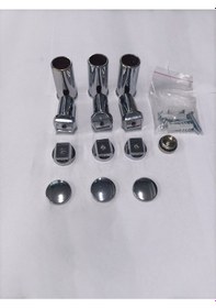 Resim Toprak Havlupan Krom Renk 3 'lü Havlupan Montaj Seti 