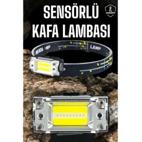 Resim MegaSepet Kafa Lambası Kamp Feneri Balıkçı Feneri Başlıklı Suya Dayanıklı - ME001W-51O199 