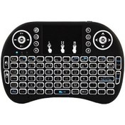 Resim Novahub Moda Elektronik Mini Şarj Edilebilir 2.4ghz Kablosuz Klavye İngilizce - Siyah 