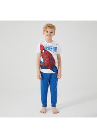 Resim Spider Man D4757-3 Çocuk Beyaz Pijama 