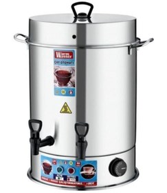 Resim WARM WASSER 250 Bardak Çelik Çay Otomatı & Çay Makinesi - Semaver 