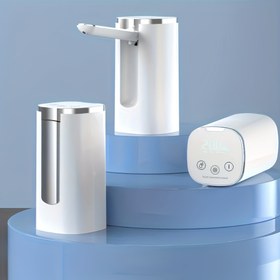 Resim 1 adet USB-C Şarjlı Katlanabilir Su Dağıtıcı Pompası - Ev, Ofis, Kamp, Mutfak için Taşınabilir Otomatik Elektrikli İçme Su Pompası, Taşınabilir Su Dağıtıcı, Ofis Hidrasyon Çözümü, Şık Tasarım, Modern Mutfak Cihazı, Dayanıklı Yapı, Yüksek Kaliteli Malzeme 
