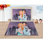 Resim Bk Gift Kişiye Özel Sevgililer Karikatürlü 1000 Parça Profesyonel Puzzle-87 