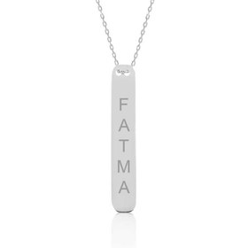 Resim Silver Name Necklace 