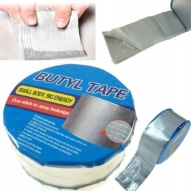 Resim CoverZone Butyl Tape Su Geçirmez Yalıtım Bandı Güçlü Yapışkanlı Alüminyum Kaplı Çatı Oluk Boru Tamir Bandı Sızdırmazlık Bandı Çatlak Kapama Izolasyon Su Kaçak Önleyici En 10CM 