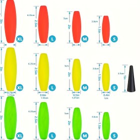 Resim 24 Yüksek Kaliteli PVC Balık Şamandırası ve Köpük Şamandıraları Seti - Okyanus Tekne Balıkçılığı, Avlanma ve Açık Hava Aktiviteleri için Mükemmel. 