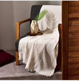 Resim Soft Bety Koltuk Örtüsü - Ekru - 130x170 Cm Çok Renkli 