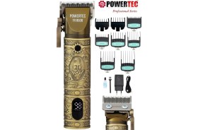 Resim Powertec TR-8500 Profesyonel Type-C Şarjlı Saç Sakal Tıraş Makinesi 