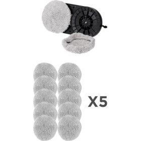 Resim 5'li Mikro Fiber Bezi Seti, Uyumlu Cam Temizleme Robotu Yedek Bezi 