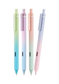 Resim Wrıtech W-0171 Aurora Mavi-pembe Gövde Mavi Jel Kalem - 12'li Kutu Ahşap 