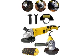 Resim Devir Ayarlı Titanyum Metal Şanzuman Demir Metal Kesme Kuyruklu Spiral Taşlama Makinesi 125MM 3300W 