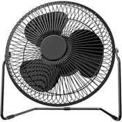 Resim MASLİNG Büyük boy Masaüstü Metal fan 8'' Sogutucu vantilatör 18*18 cm masa fanı USB fan A Kalite 