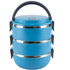 Resim KURCH Mavi Yemek Termosu Freshbox Diyet Sefer Tası Vakumlu 0,75 Litre Saklama Kabı 