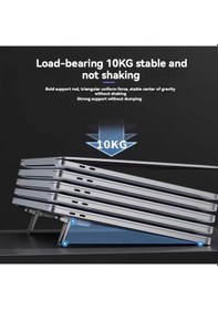 Resim Srfn Ticaret Kademeli Taşınabilir Notebook Yükseltici Standı Gümüş 