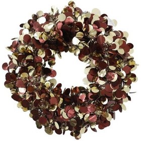 Resim T.concept Yılbaşı Ön Kapı Süsü Yeni Yıl Noel Dekorasyon Kırmızı Gold Çelenk 