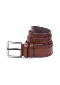 Resim Dagoster DMK26-455 Taba 4.5 CM Suni Deri Erkek Kemer Taba 