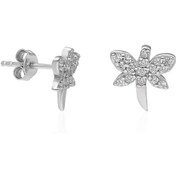 Resim 925 Ayar Gümüş Yusufcuk Küpe 