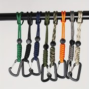 Resim 2 adet Taktik Cenneti Sırt Çantası Anahtarlıkları - Dayanıklı Polyester, Çok Renkli Paracord Tasarımı ile Şık Metal saç tokası, Yürüyüş, Kamp ve Günlük Kullanım için İdeal, Kamp Ekipmanı | Modern Sırt Çantası Aksesuarı | Dayanıklı Fermuar Çekmeceleri, Anahtarlık Aksesuarları 