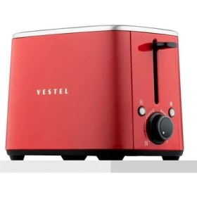 Resim Vestel Retro Kırmızı Ekmek Kızartma Makinesi 