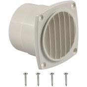 Resim Yat / Rv 93.5mm Vidalı Panjurlu Menfezler Beyaz 