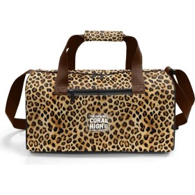 Resim Coral High Kahverengi Leopar Desenli Spor Çanta 27533 