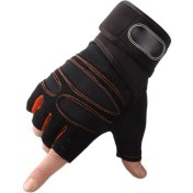 Resim Liangduo Shop Kırmızı Stil L Boyutu Spor Salonu Eldiveni Spor Ağırlık Kaldırma Eldiveni Vücut Geliştirme Eğitimi Spor Egzersiz Spor Egzersiz Bisiklet Eldiveni Erkekler Kadınlar Için (Yurt Dışından) 