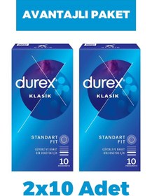 Resim Durex Klasik Prezervatif 10'lu 2 Adet 