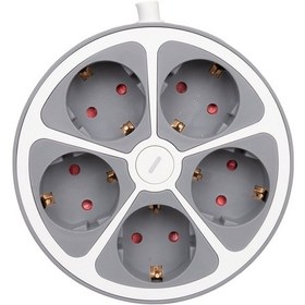 Resim Vea Ve-g605y 5'li Grup Kablolu 1.5 Metre Anahtarlı Golyat Fiş 3680 Watt 16 Amper Priz Çocuk Korumalı 