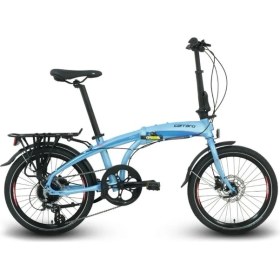 Resim Carraro Flexi 108 Hd - 20 Jant 8 Vites Katlanır Bisiklet - Mat Koyu Gri / Koyu Turkuaz Siyah 