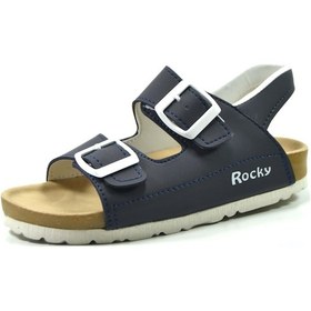 Resim Onlo Ayakkabı Rocky.120 Lacivert Cırtlı Erkek Çocuk Sandalet Lacivert 