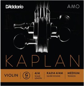 Resim D'Addario Ka314 4/4M Kaplan Amo Keman Teli (G) 