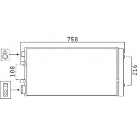 Resim Klima Kondenseri Fluence 2010 Müşürsüz 648X350X16 mm 10 
