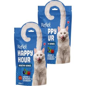 Resim Happy Hour Somonlu Ve Yaban Mersinli Kedi Ödülü 2 X 60gr 