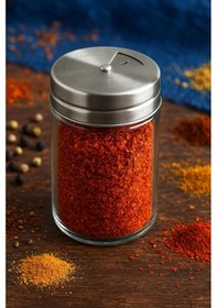 Resim Cam Tuzluk Biberlik 100 Ml Şeffaf Çok Renkli 