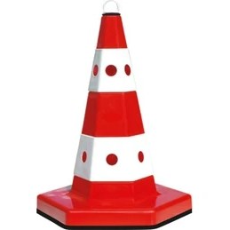 Resim Fm Trafik Kedi Gözlü Trafik Konisi 50 cm Ağrılıklı 4 Kg 