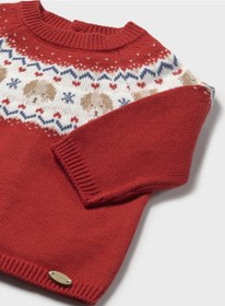 Resim Mayoral Newborn Erkek Bebek Pamuklu Kazak Kırmızı Kırmızı 