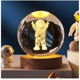 Resim Evimdeyokyok Astronot Tasarımlı Işıklı Cam Küre Cap 6 CM Kod 52 