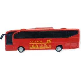 Resim Aesco Sürtmeli Tur Otobüsü - 23 cm - Kırmızı 
