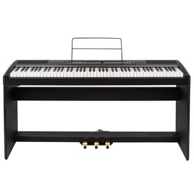 Resim Kozmos KPP-125BK Mat Siyah Dijital Duvar Piyanosu 