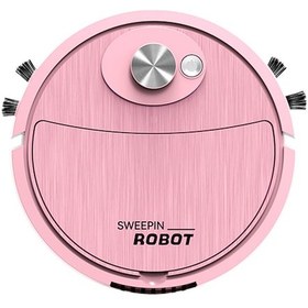 Resim Yaozixa Akıllı Süpürge Robotu - 3'ü 1 Arada Süpürme, Emme, Moplama - Usb Şarjlı, Sessiz Motor, Ev Elektrikli Aleti, Pembe Pembe 