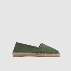 Resim TOGO Yeşil Monogram Tekstil Kadın Espadril Ayakkabı [060032] 