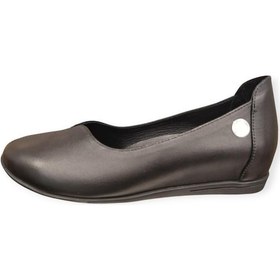 Resim Mammamia D25ya-7130 Gizli Dolgu Yumuşak Deri Kadın Ayakkabı Siyah 