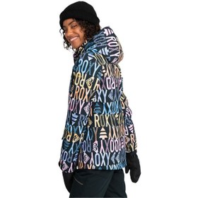 Resim Roxy Kadın Snowboard Ceketi Jetty JK Siyah/Yeşil 